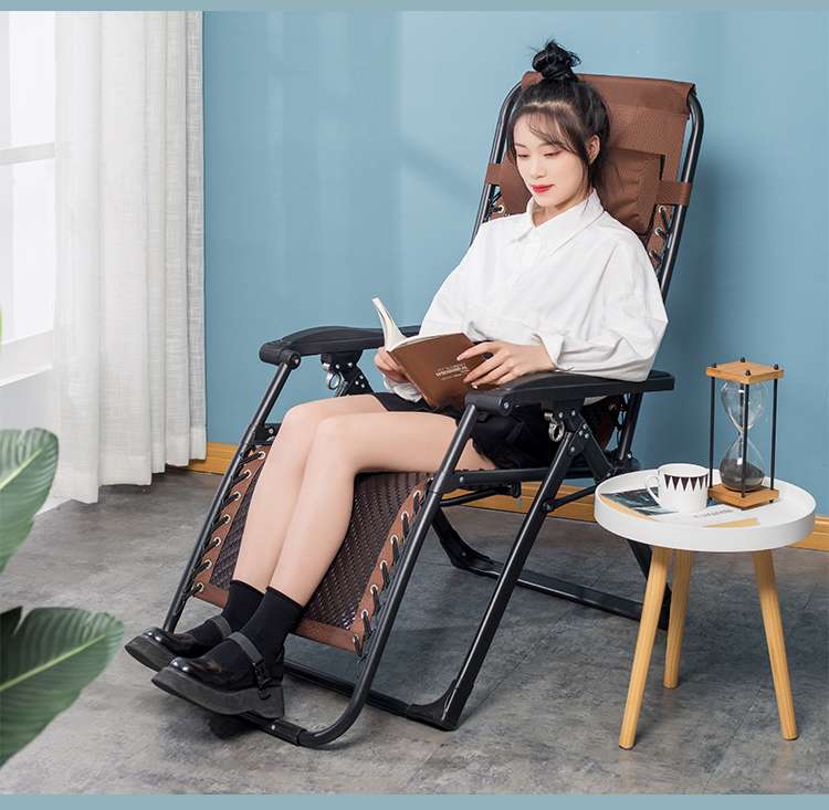 アウトドアチェア 折りたたみ式リラックスリクライニングチェア