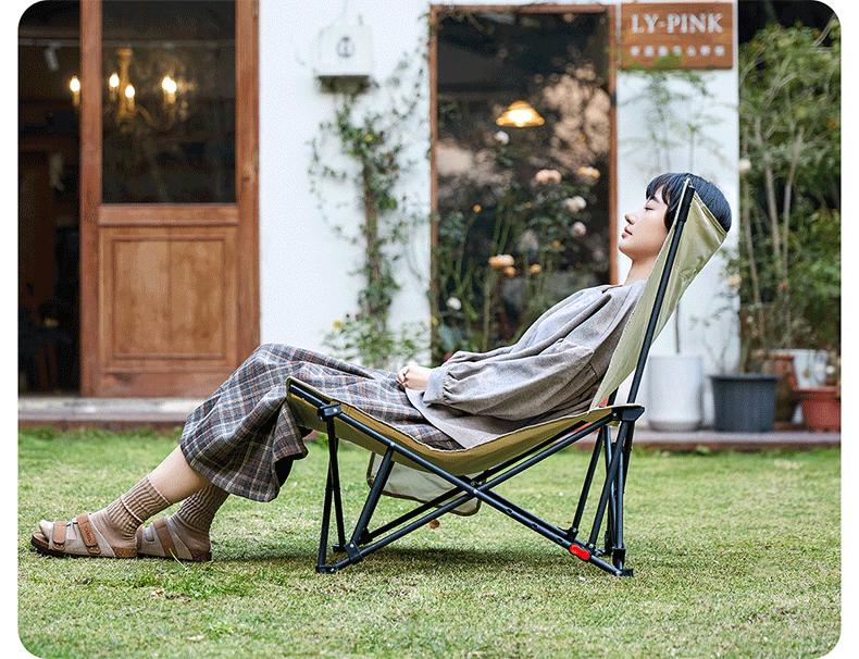 アウトドアチェア リラックス自在 ハイバック折りたたみ椅子