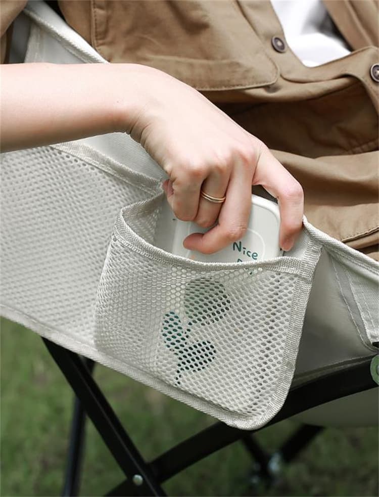 アウトドアチェア 折りたたみ携帯椅子 背もたれ付き海辺野外用座席
