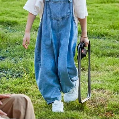 アウトドアチェア 超軽量チタン製折りたたみスツール