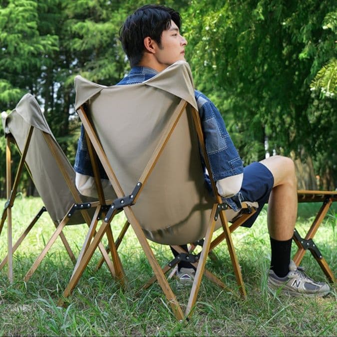 アウトドアチェア 快適収納 野外リラックス折りたたみ椅子