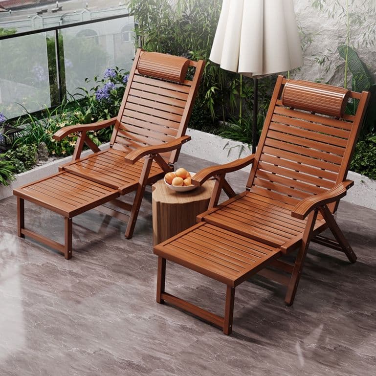 アウトドアチェア くつろぎの折りたたみデッキチェア