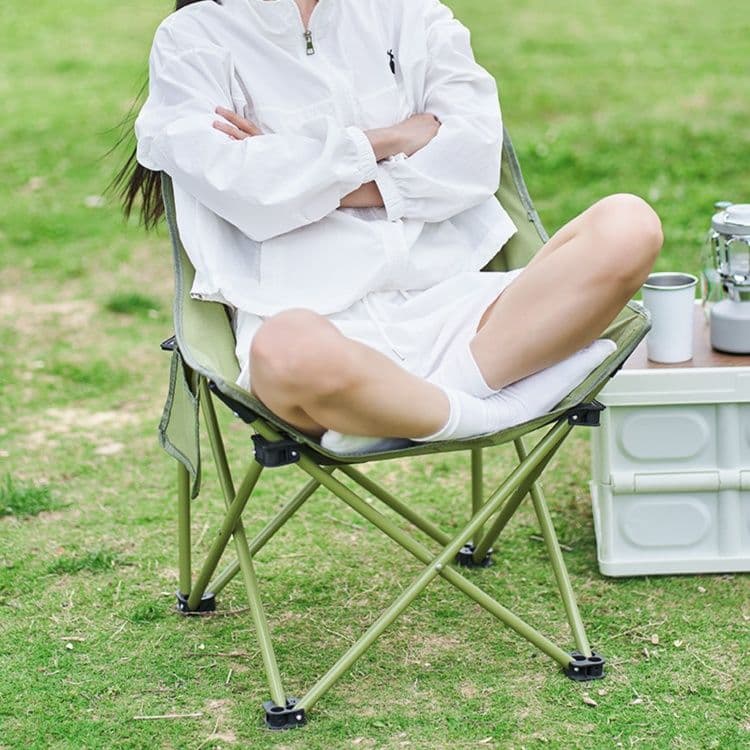 アウトドアチェア 快適ゆったり折りたたみ野遊びいす