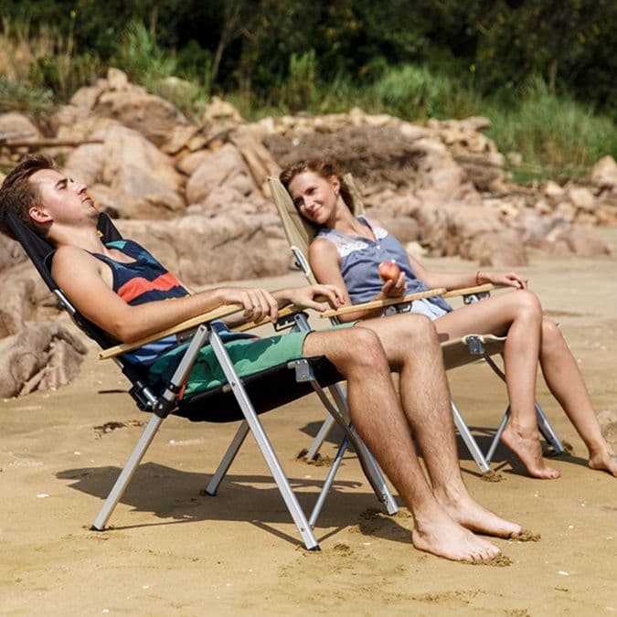 アウトドアチェア リラックス リクライニングチェア