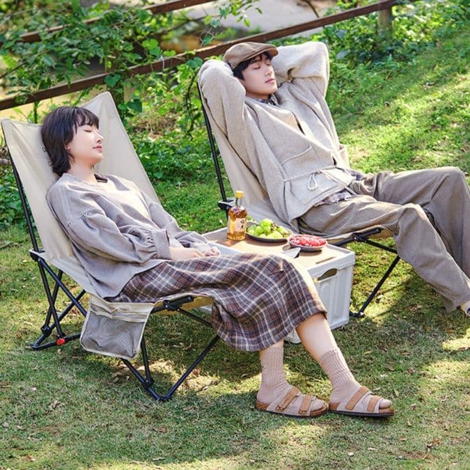 アウトドアチェア リラックス自在 ハイバック折りたたみ椅子