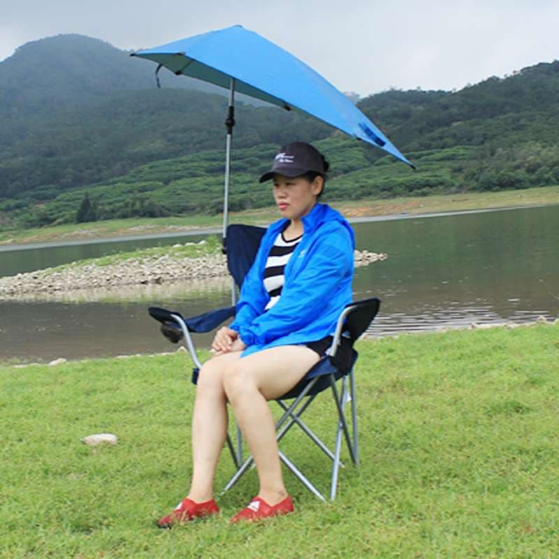 アウトドアチェア 日よけ付き折りたたみキャンプチェア