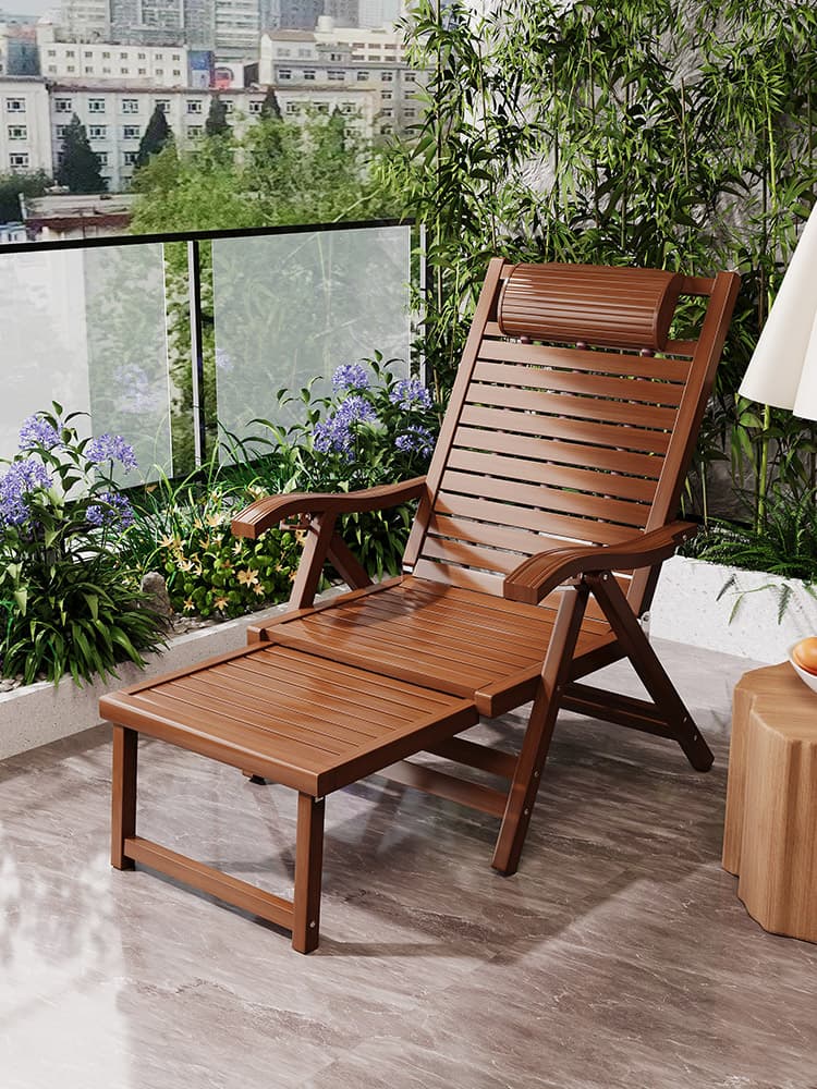 アウトドアチェア くつろぎの折りたたみデッキチェア