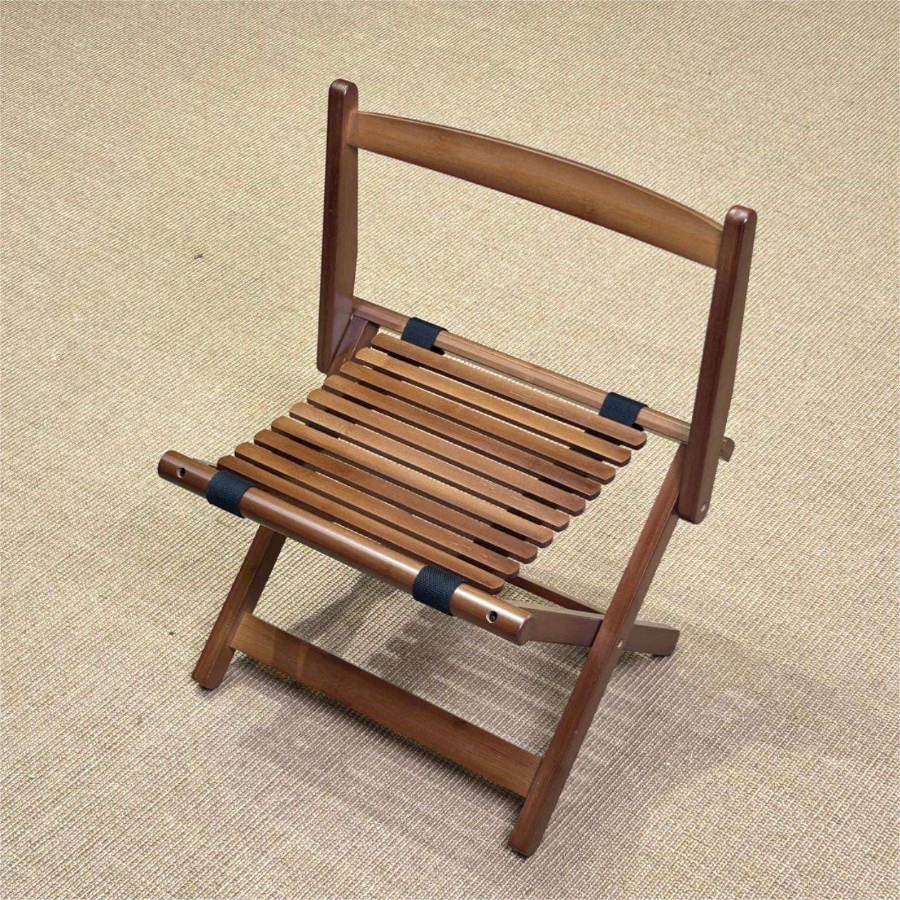 アウトドアチェア 折りたたみ式木製スラットチェア