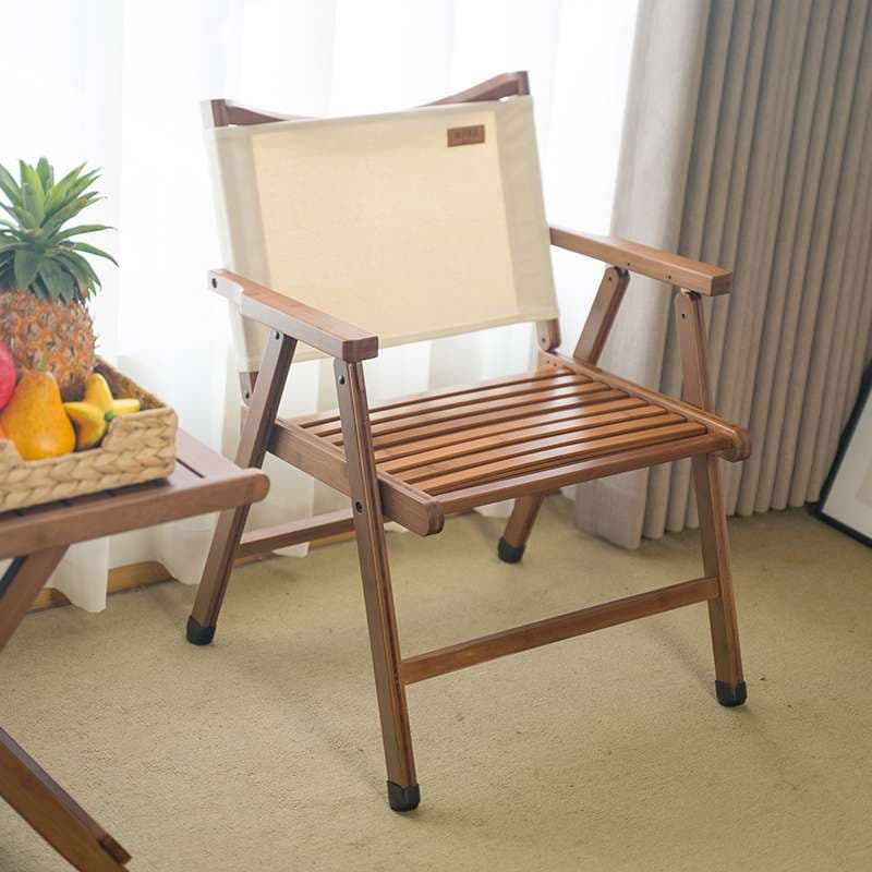 アウトドアチェア 折りたたみ式キャンプ用木製チェア