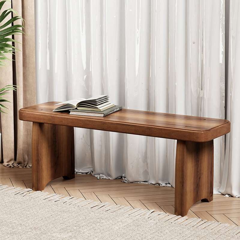 アウトドアチェア 天然木のシンプル長椅子