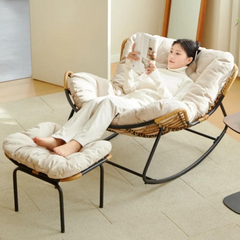 アウトドアチェア ゆったりロッキングチェア