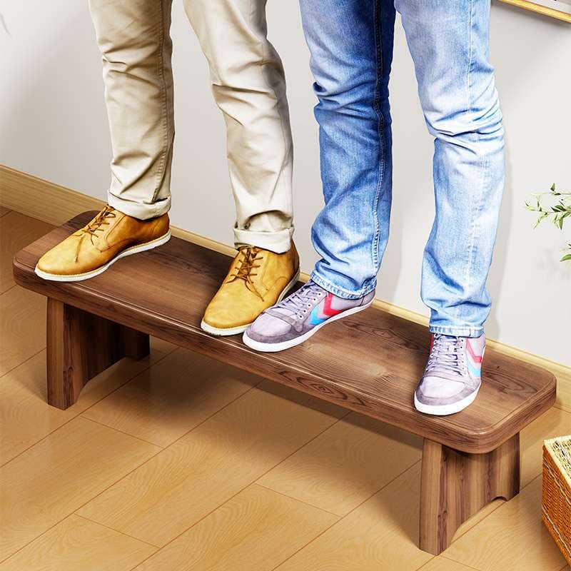 アウトドアチェア 天然木のシンプル長椅子