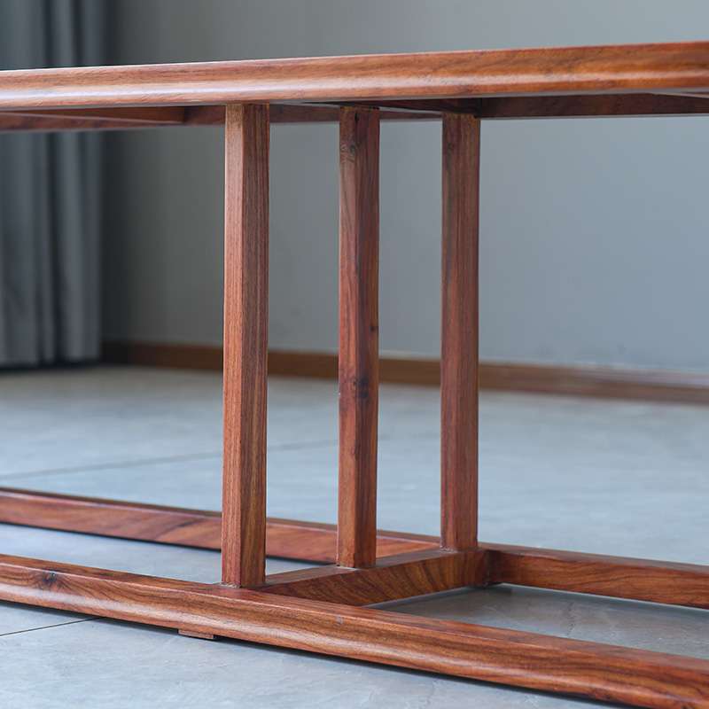 アウトドアチェア 和風モダン 細身フレーム ロングベンチ