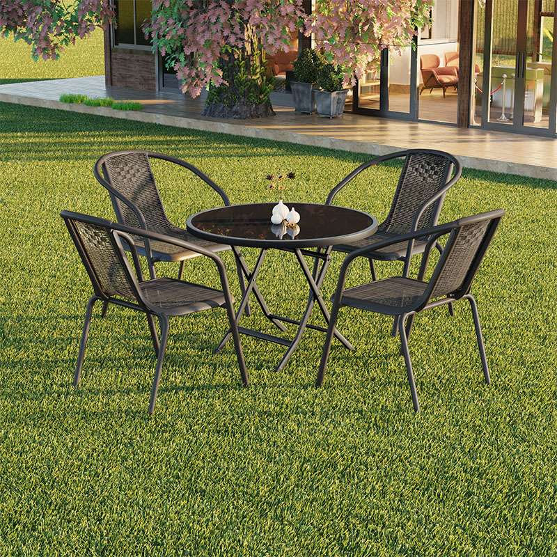 アウトドアチェア 軽量メッシュ編みガーデンチェア