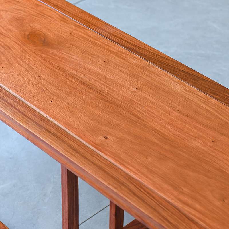 アウトドアチェア 和風モダン 細身フレーム ロングベンチ