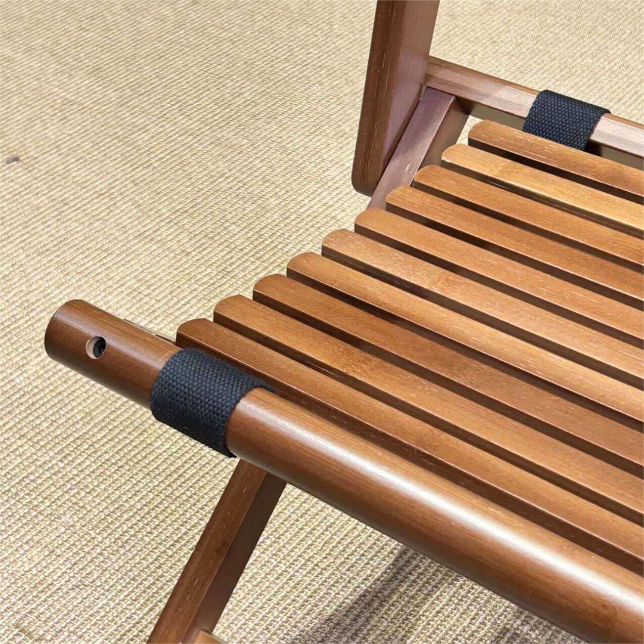 アウトドアチェア 折りたたみ式木製スラットチェア