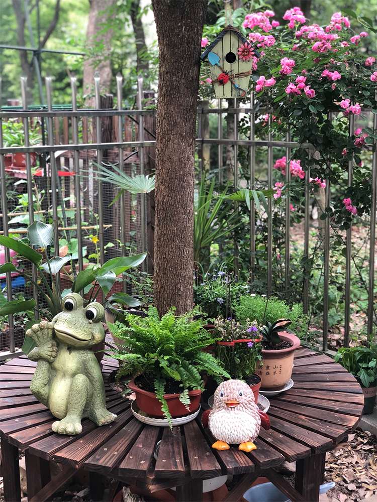 アウトドアチェア 木製ラウンドツリーベンチ