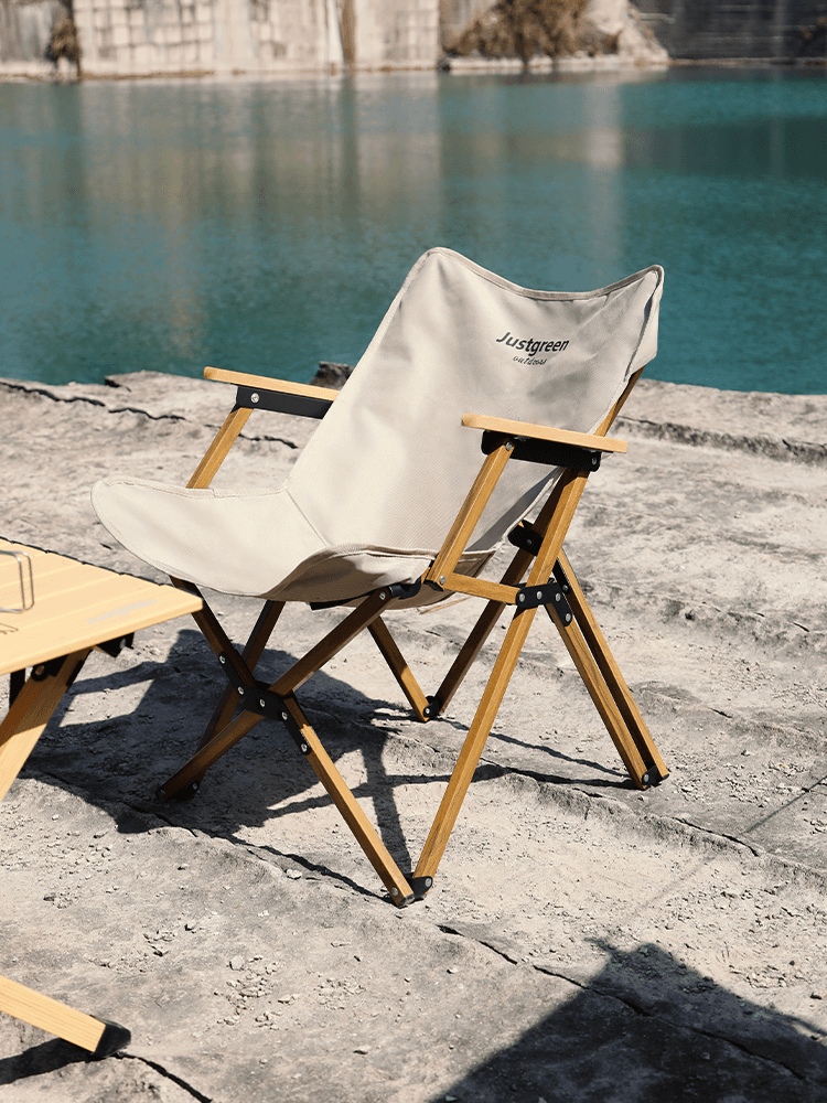 アウトドアチェア ゆったり寛ぐ森の休息椅子