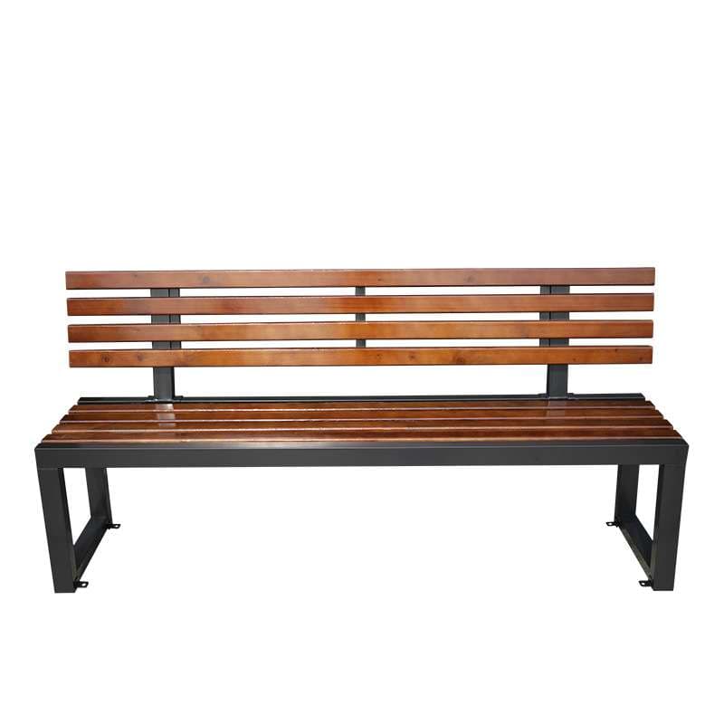 アウトドアチェア 都会的な公園用スラット木製ベンチ
