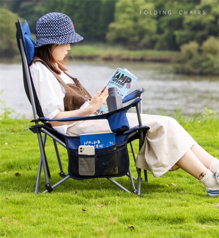 アウトドアチェア 軽量折り畳みリクライニング椅子アウトドア昼休み用
