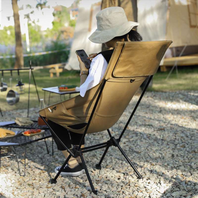 アウトドアチェア ラグジュアリー折りたたみキャンプチェア