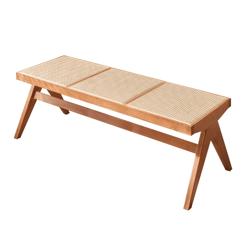 アウトドアチェア 籐編みモダンチェアベンチ