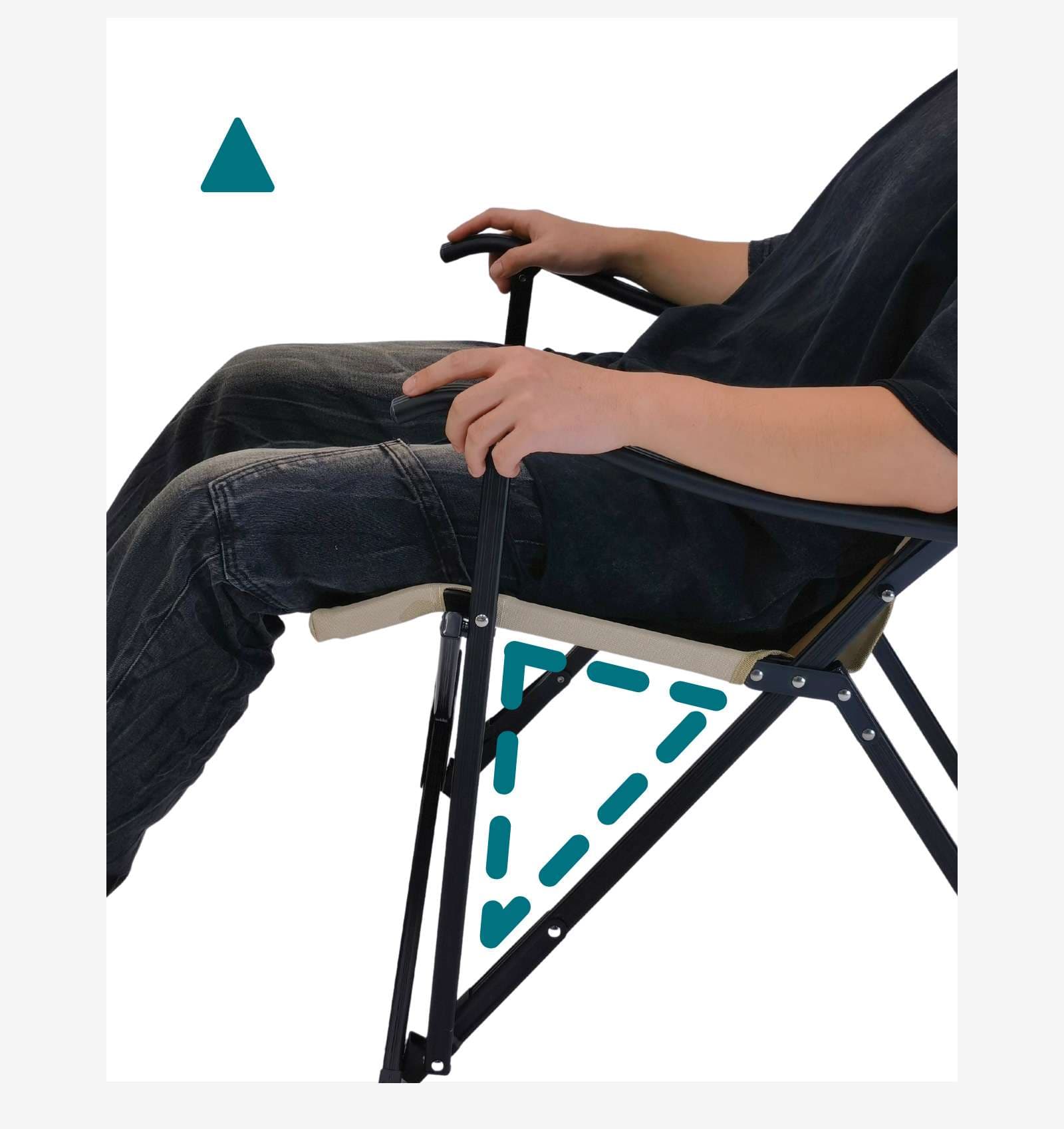 アウトドアチェア 折りたたみ式リラックスキャンプチェア