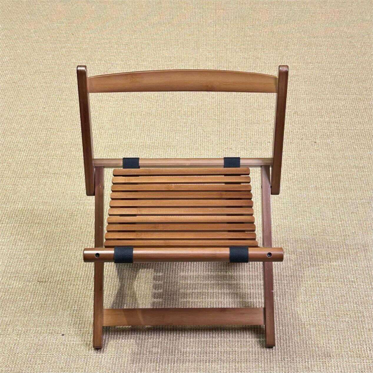 アウトドアチェア 折りたたみ式木製スラットチェア