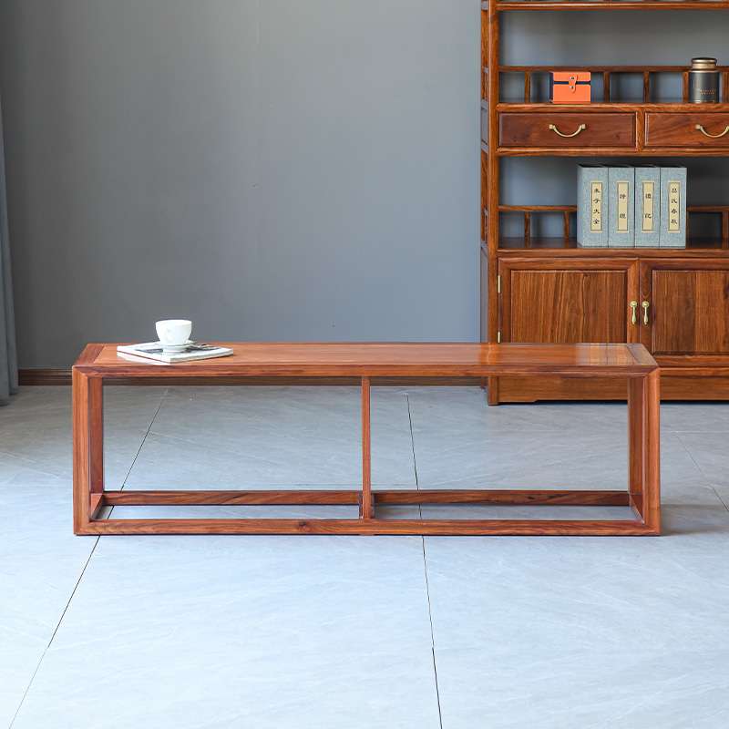 アウトドアチェア 和風モダン 細身フレーム ロングベンチ